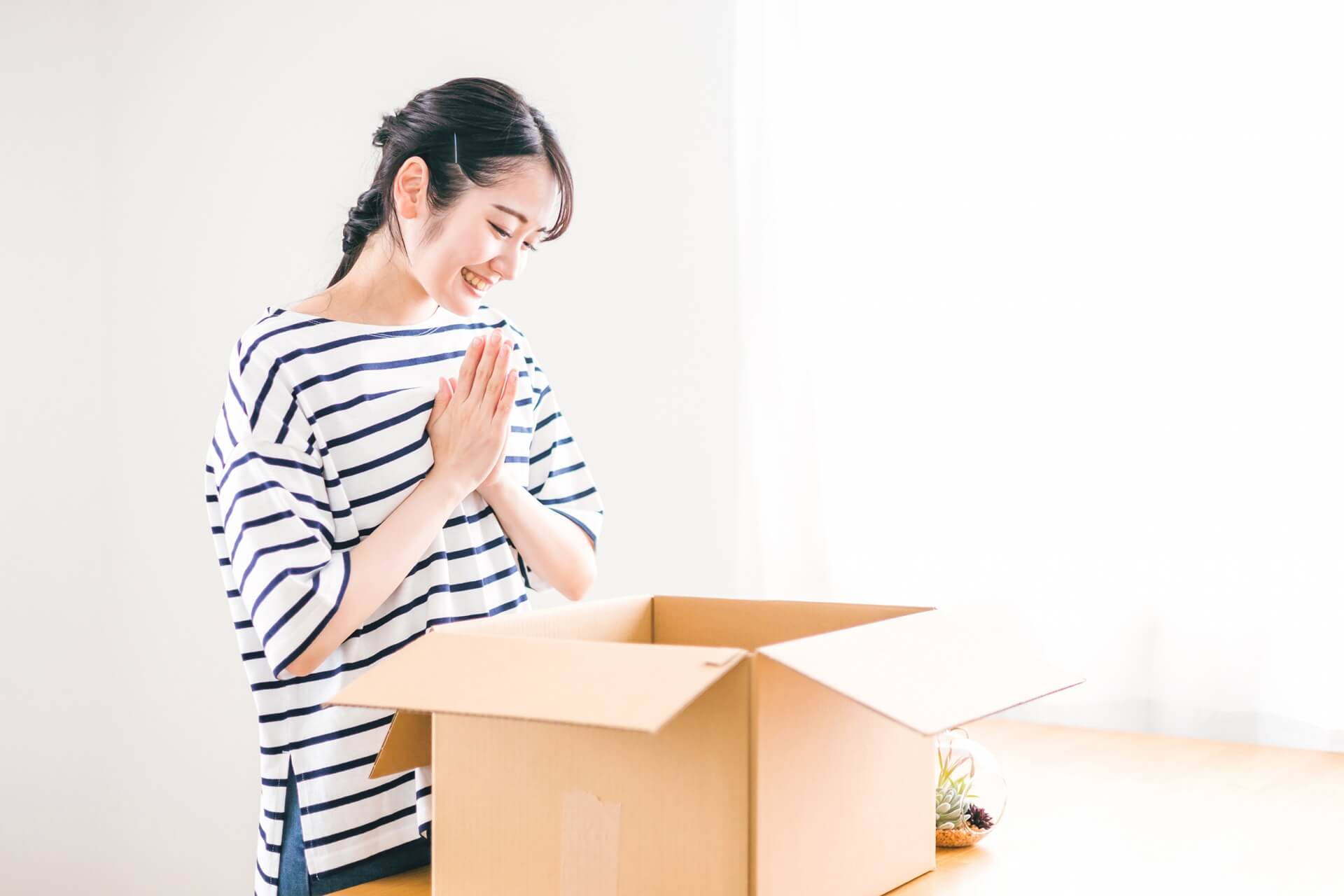 産直ギフトが届いた様子